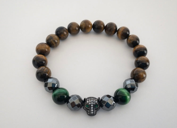 Emerald Eyes Panther Bracelet