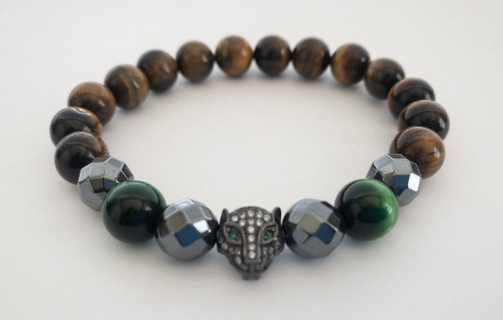 Emerald Eyes Panther Bracelet