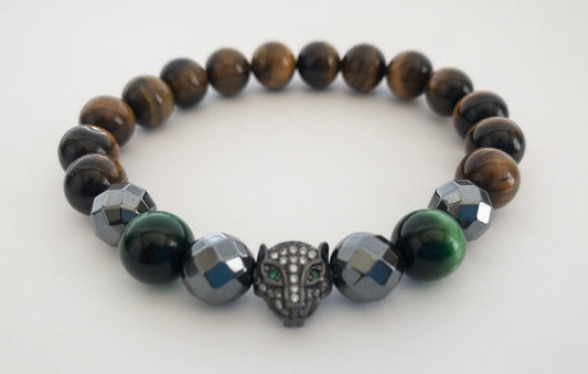 Emerald Eyes Panther Bracelet