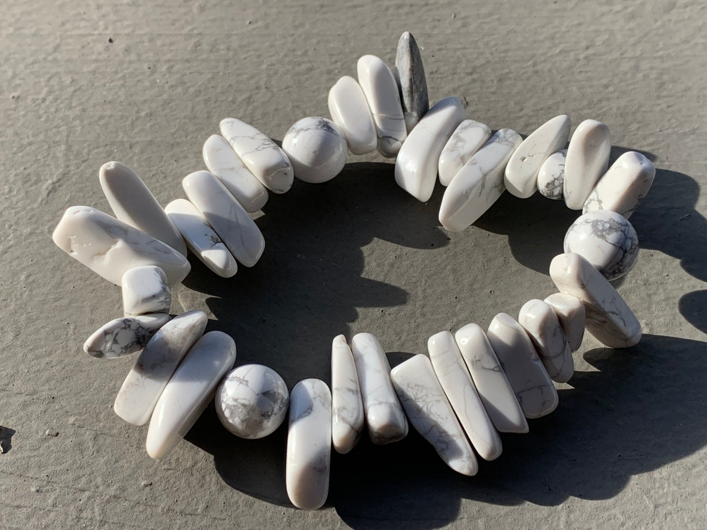 White Howlite Bracelet