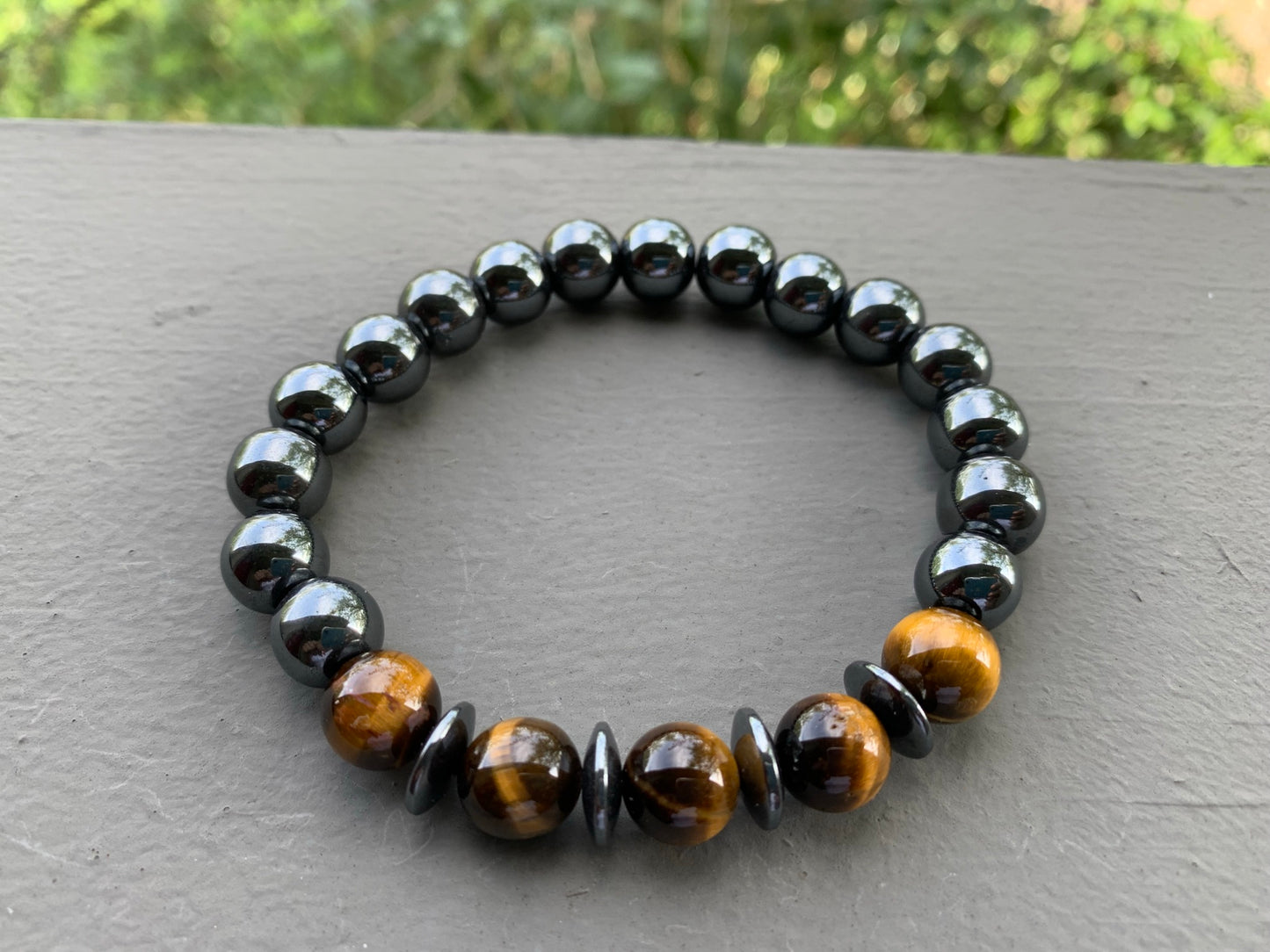 Hematite and Tiger’s Eye Bracelet