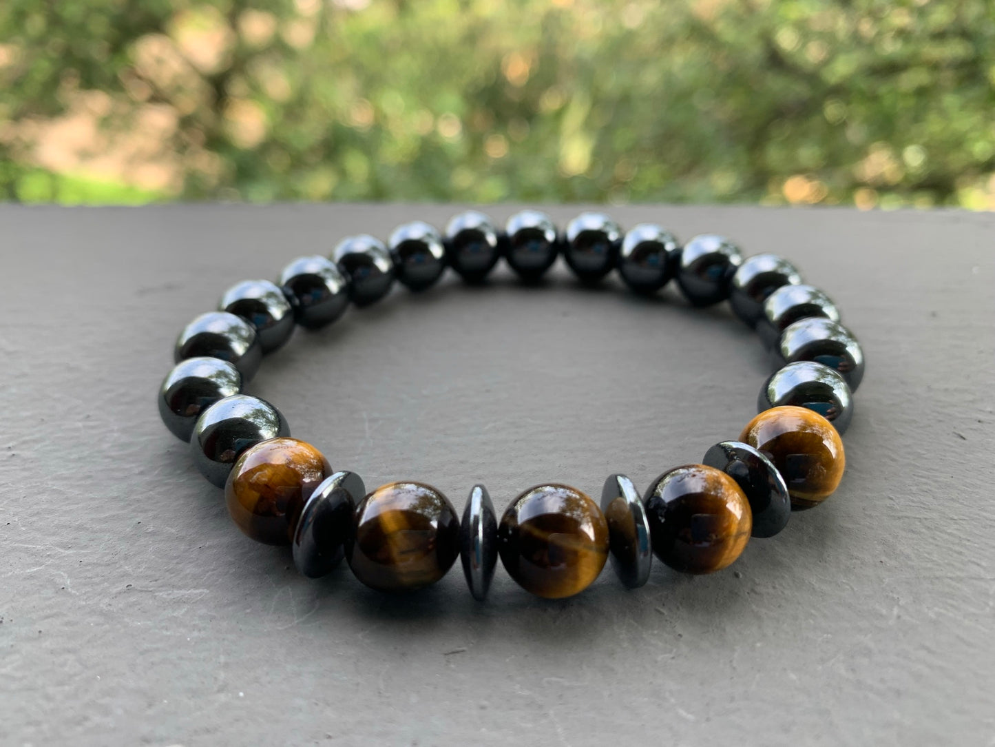 Hematite and Tiger’s Eye Bracelet